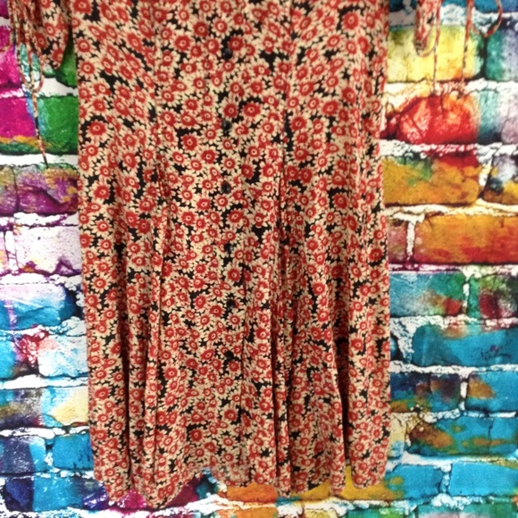 - Free People Lace Up Floral Corset Mini Dress Size Medium - Picture 5 of 15